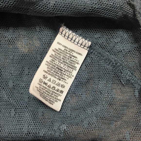 Free People Sheer Floral Top Long Sleeve Size S - Picture 3 of 8